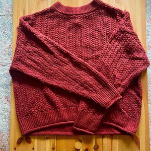 Maroon Knit Sweater